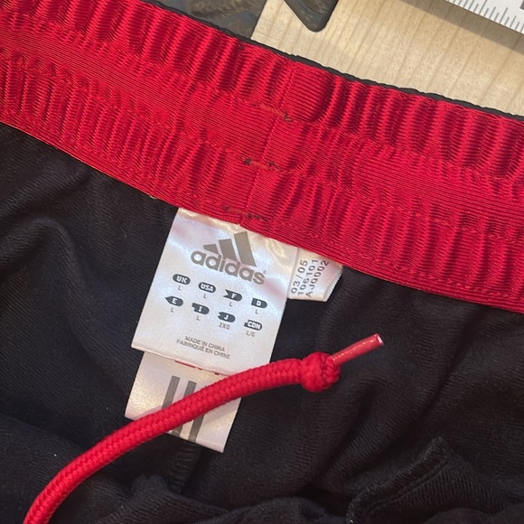 Black, White, and, Red Adidas sweatpants #Adidas - Picture 5 of 7